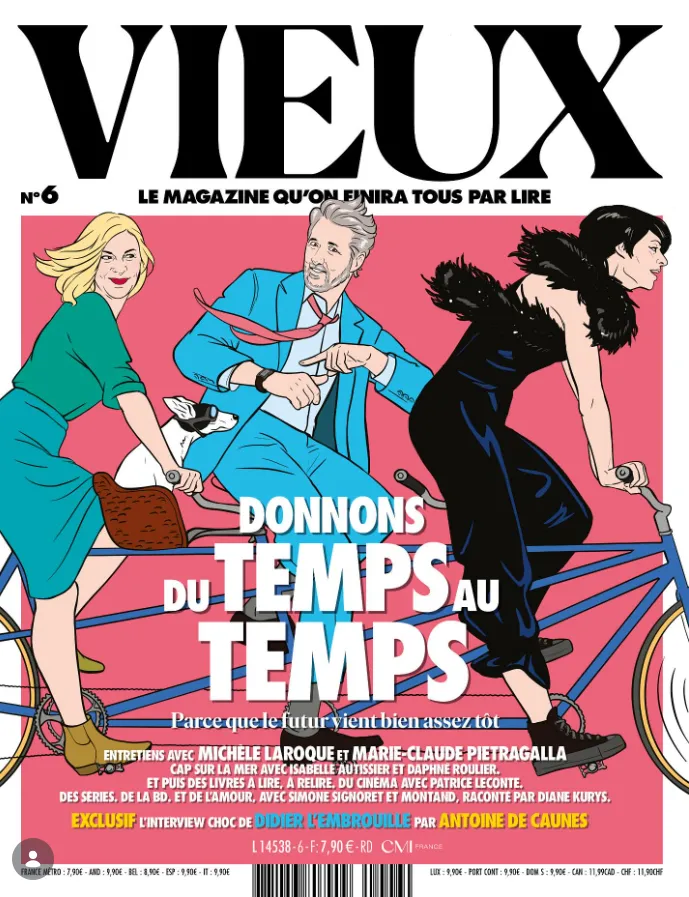 Cover of the magazine VIEUX with the headline Donnons du temps au temps